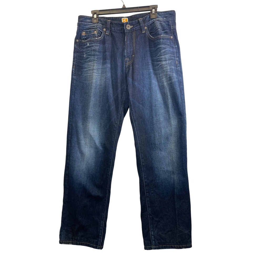 BOSS Orange Men Regular Fit‎ Dark Wash Denim Jeans Size 36/34